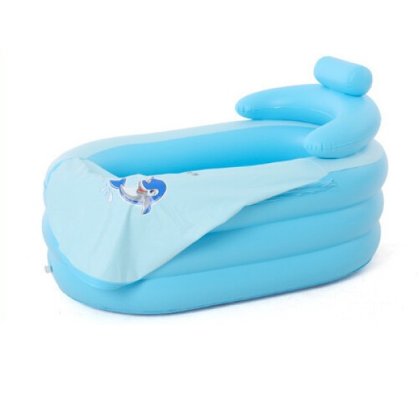 Bak Mandi Spa Dewasa Portabel Inflatable PVC Lipat dengan Matras Inflatable Isolasi